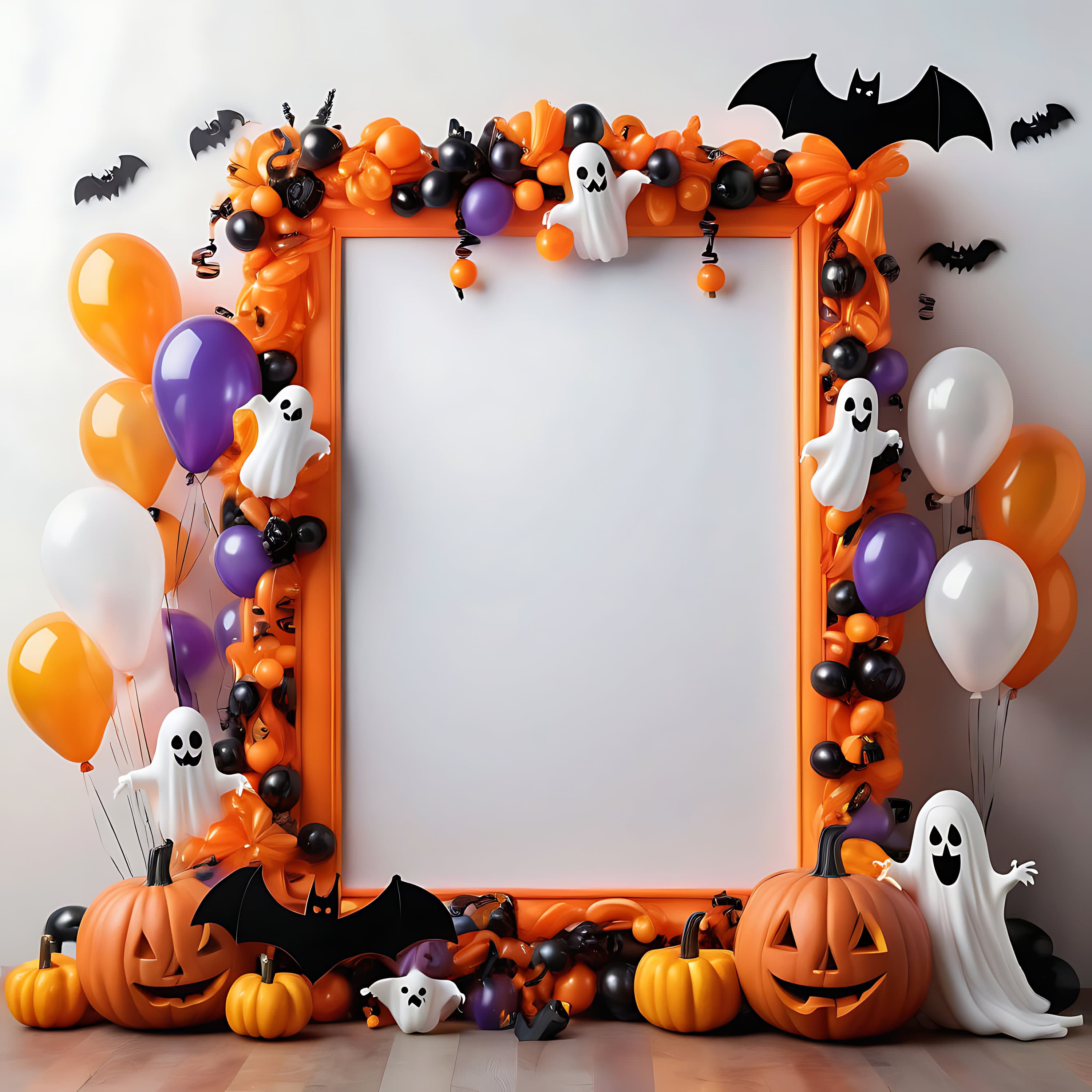Halloween Wall Art Mockup | Halloween Frame Mock | Empty Mockup Frame | Halloween Printables | Wall Art Mockup | Frame Mockup Bundle | Art