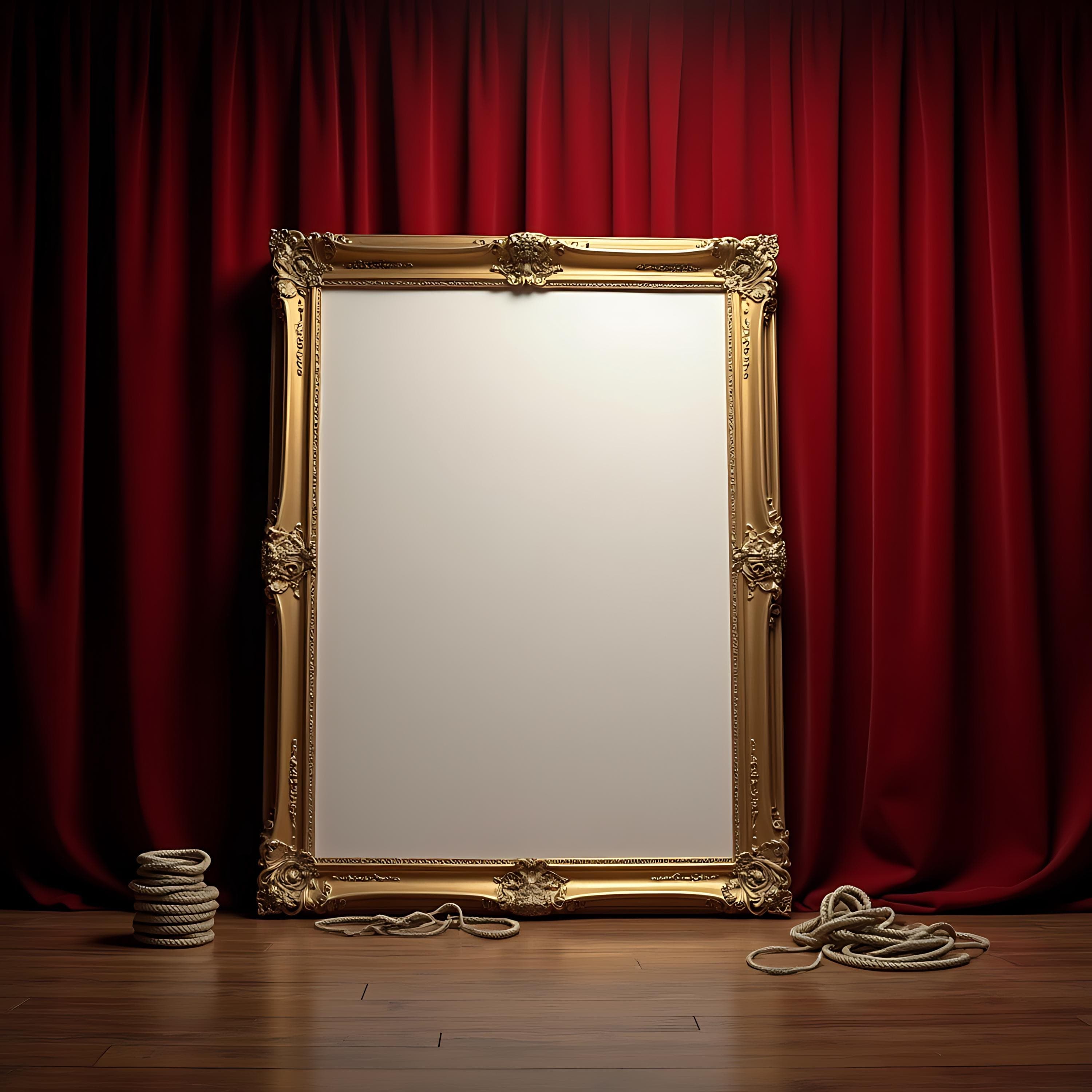 Rectangular Poster Frame Mockup | Vertical Frame PSD | Picture & Photo Frame Mockup | Art Display Template