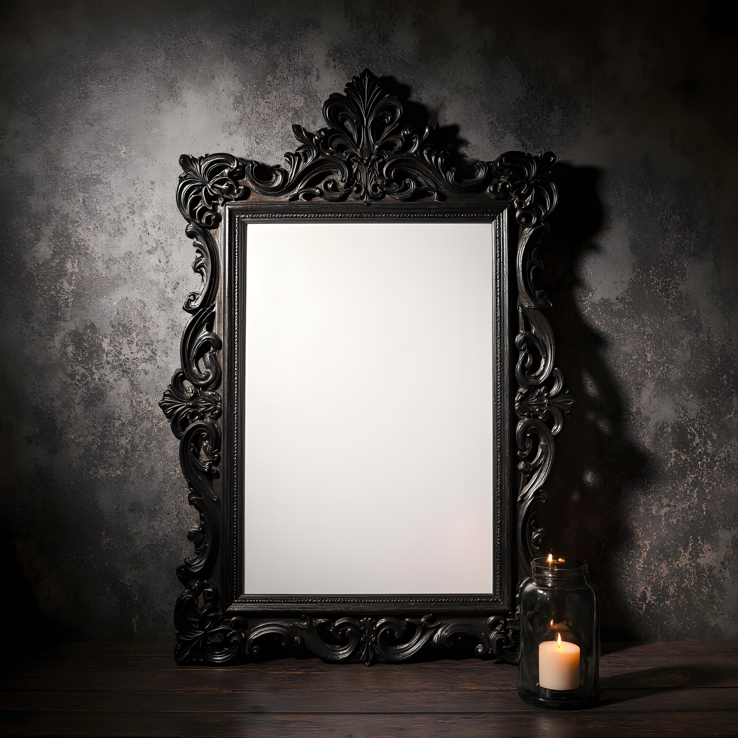 Antique Wood Frame Mockup | Rustic Vintage Wall Art Display PSD | PSD Frame Mockup | Printable Artwork Mockup | Mockup Photo Frame | Mockup