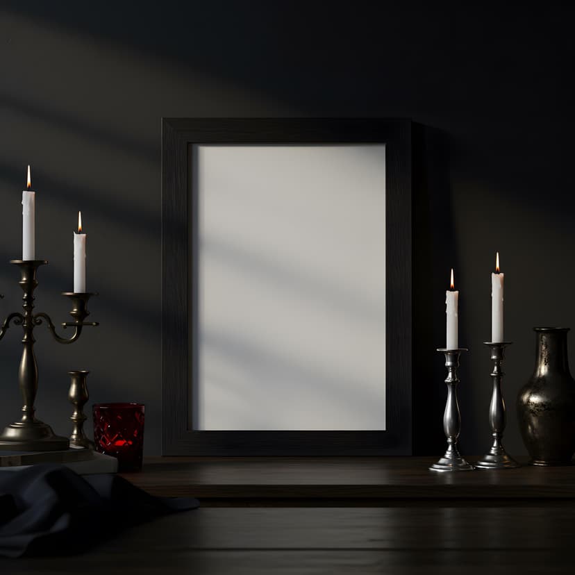 Simple Frame Mockup | Wooden Wall Art PSD | Minimalist Poster Display | Modern Wood Frame Template | PSD Mockup